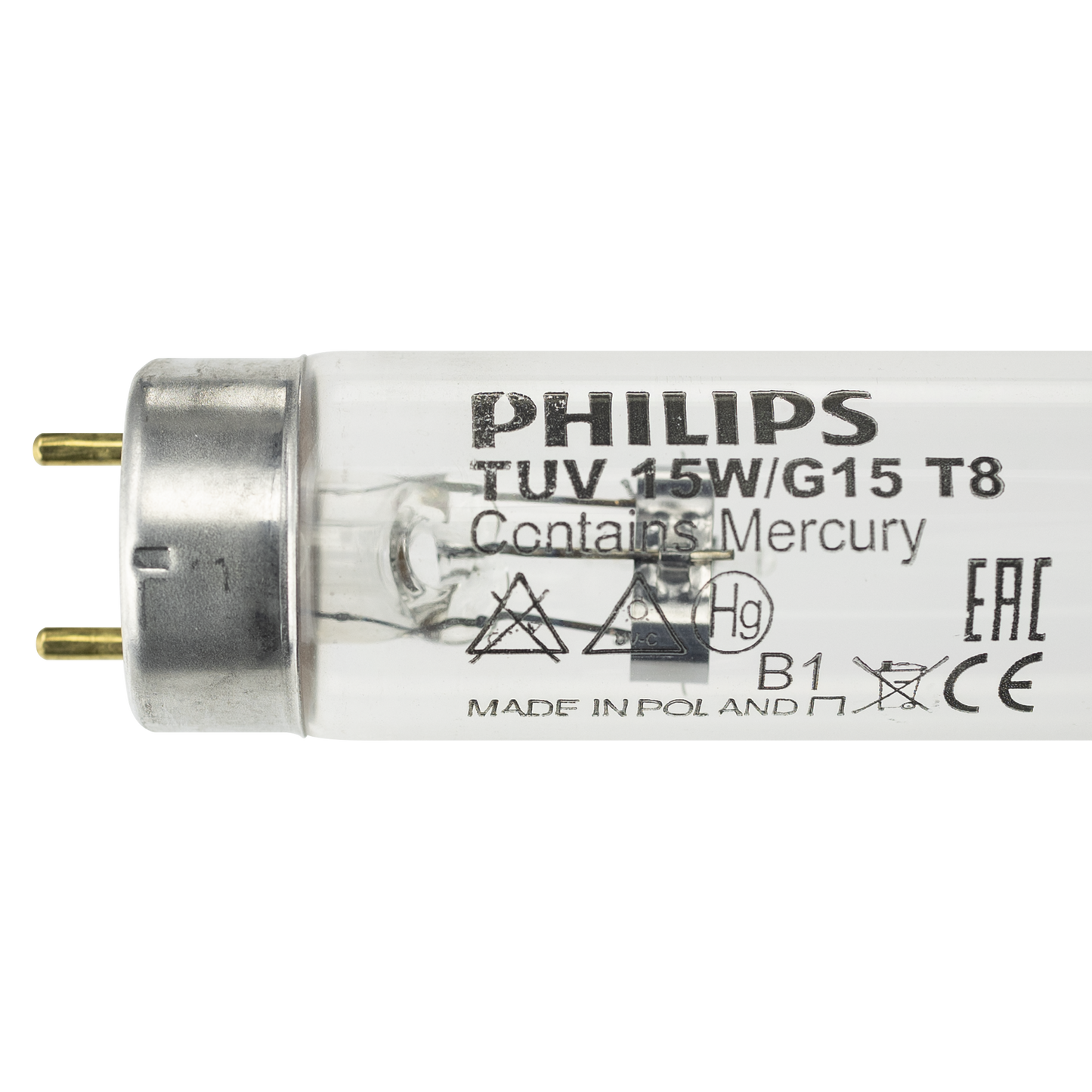 Lamp Philips TUV TL 15W 1SL T8 Base I