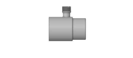 Reduction piece 63/63 mm 3/4” male threaded for flow switch