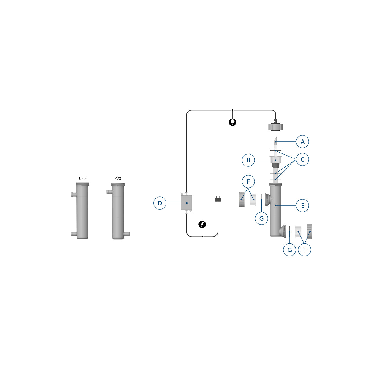Blue Lagoon SPAOP UV 21 W Z20 Exploded view