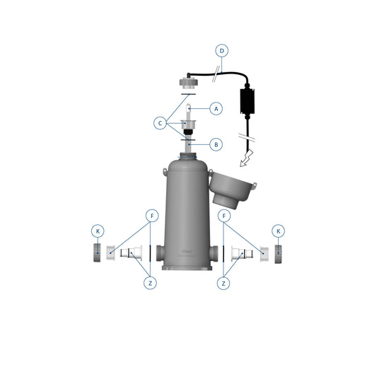 Blue Lagoon Xpose UV-C Exploded view