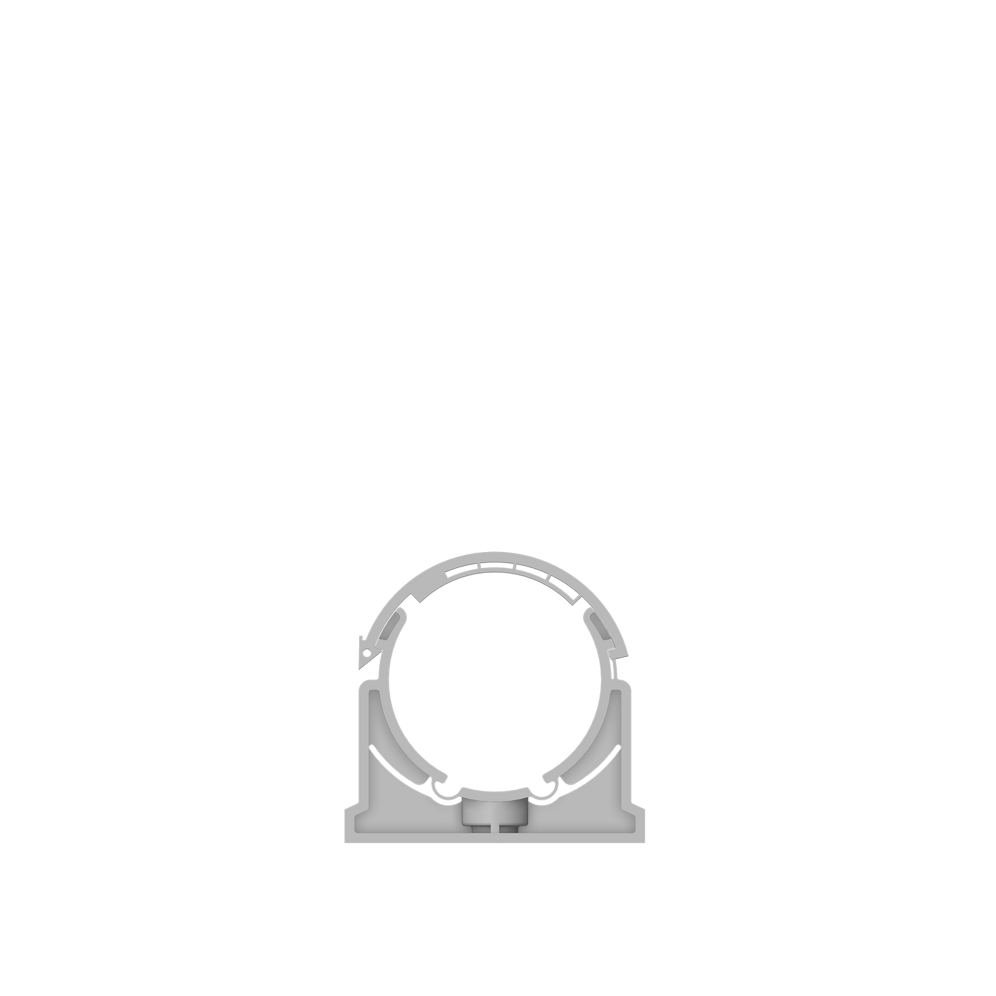 Mounting bracket 75 mm PP black