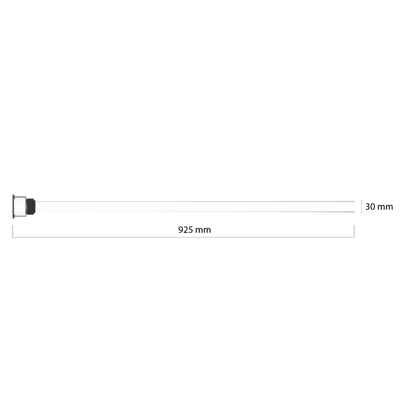 Quartz Glass VSC 925 x 30 mm open end AM