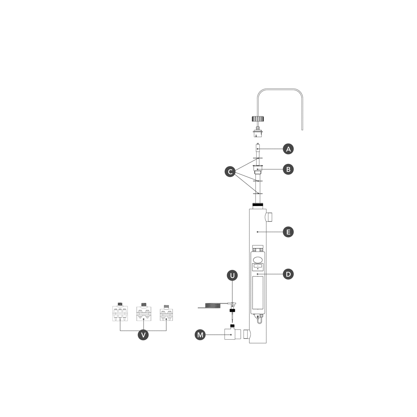Xclear Xpert Inox UV-C 75 W Exploded view