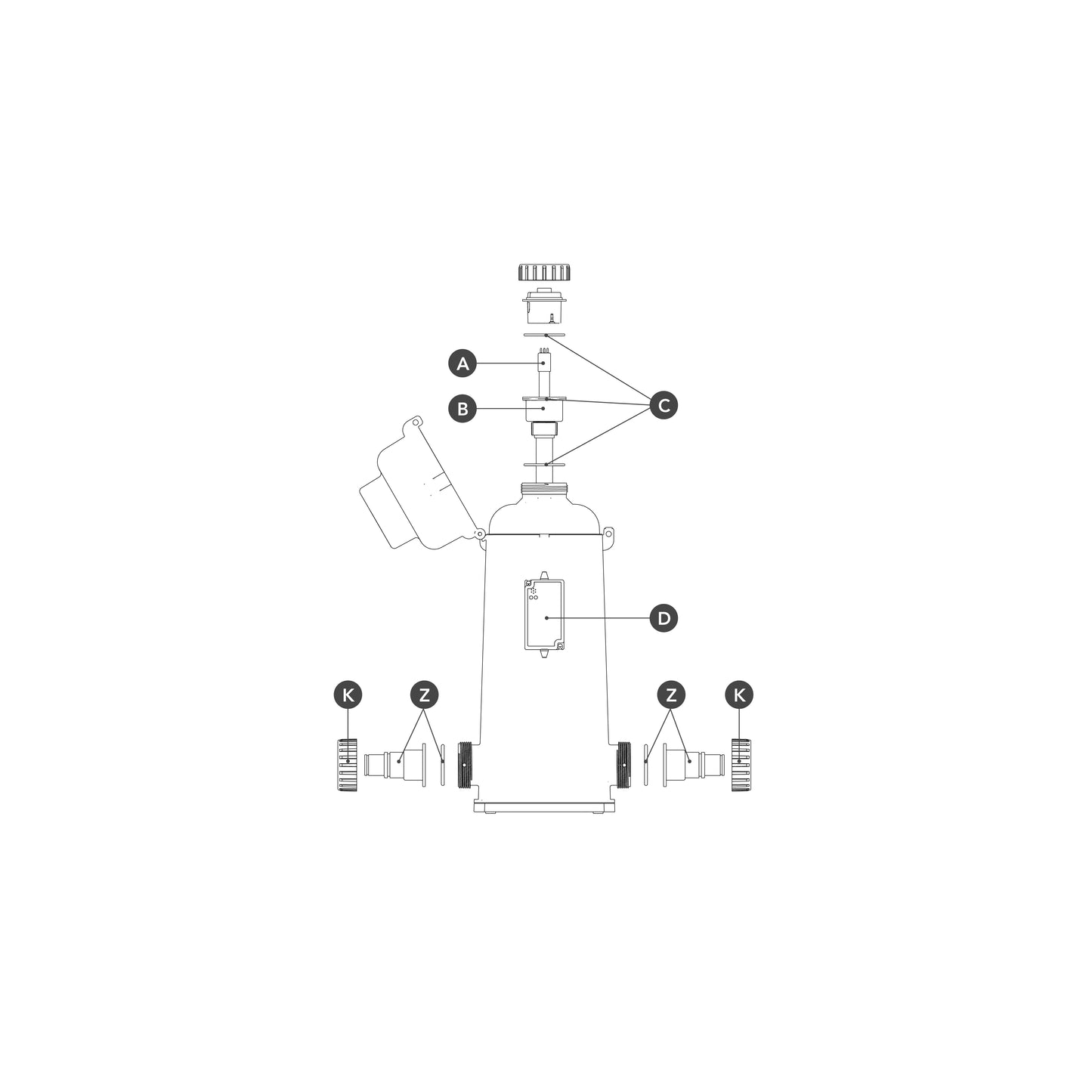 Xclear Pond UV-C 42 W Exploded view