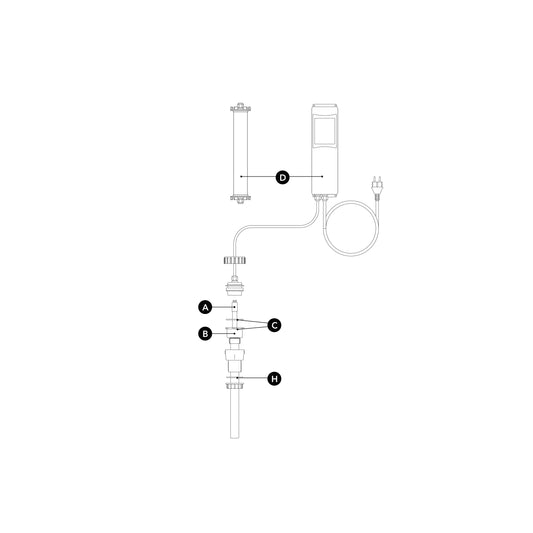 Xclear Module UV-C 80 W Amalgam Signal Exploded view